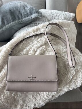 kate spade Pebbled Leather Crossbody in Soft Blush